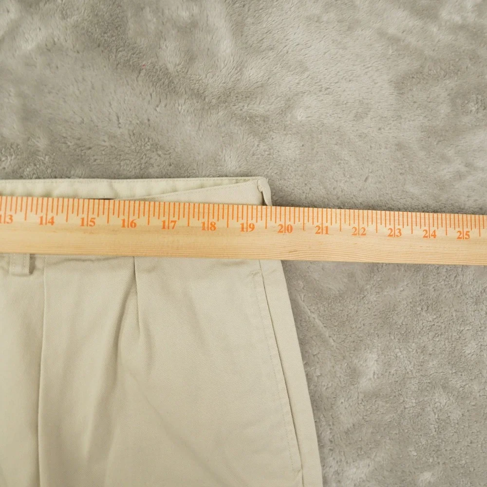 Polo Ralph Lauren Tyler Shorts Men's 40 Light Khaki Pleated Preppy‎ 90s